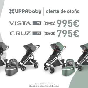 Super Promoción Uppababy Cruz V2 y Uppababy Vista V2